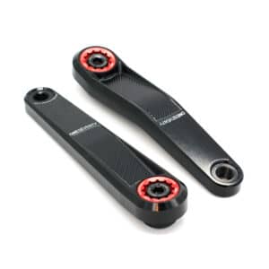 Lekkie | Pedalarme Left Offset Square Drive 170mm V3.1 - Schwarz-Rot